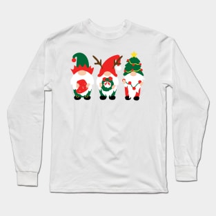 Christmas Gnome Family III Long Sleeve T-Shirt